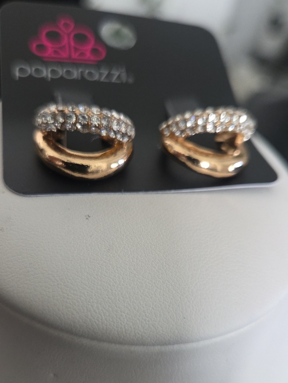 Paparazzi Sizzling Spotlight Gold Cuff Earrings NWT